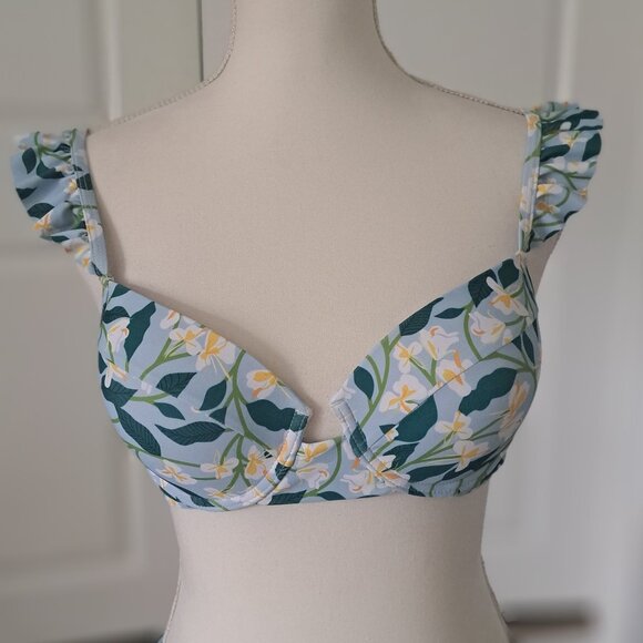 IDOPIO 3 Piece  Floral Bikini  with Cover Up Maxi Sarong Sz. Large NWT - Picture 2 of 14